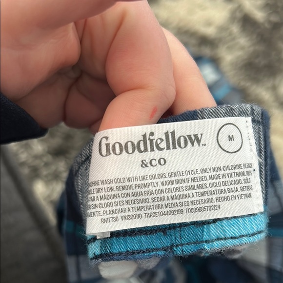 Goodfellow & Co Blue and Gray Pajama Bottoms Relaxed Fit - Picture 2 of 6